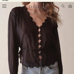 Doen Elayne top size M black worn once